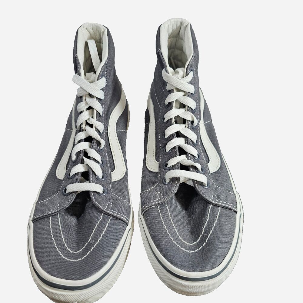 Vans Off The Wall Gray Unisex High Top Sneakers Size Men 7.5 Women 9